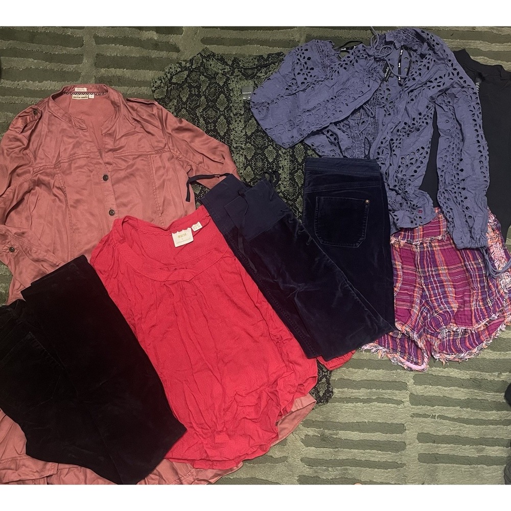 Anthropologie Bundle Lot Of Dresses Tops Shorts Pants XS/S Resale Fall Casual